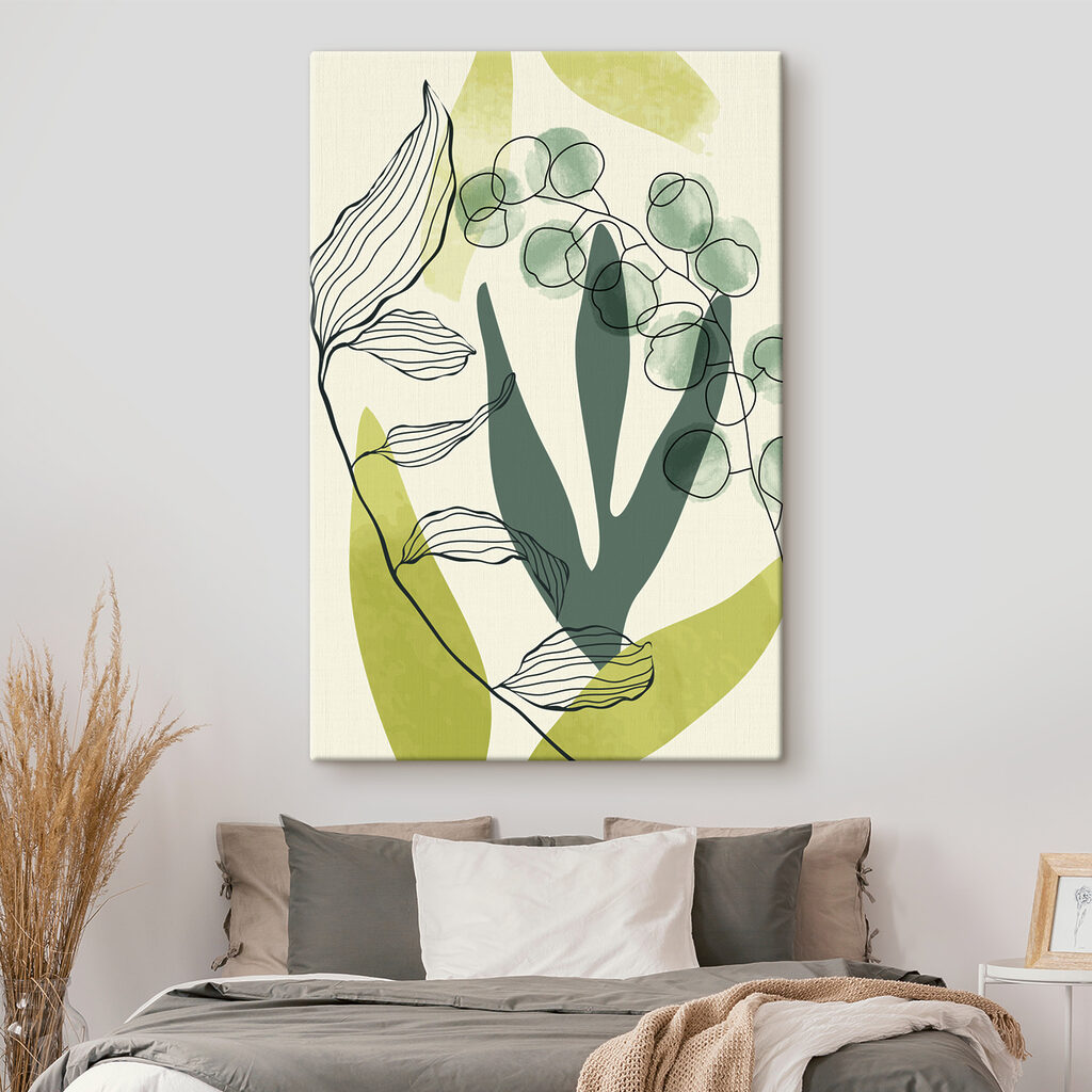 Bladeren met getekende nerven — interieur 2