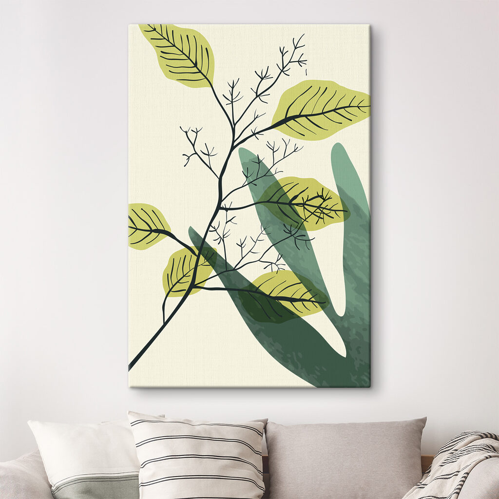 Takjes in lichtgroene vlakken — interieur 2