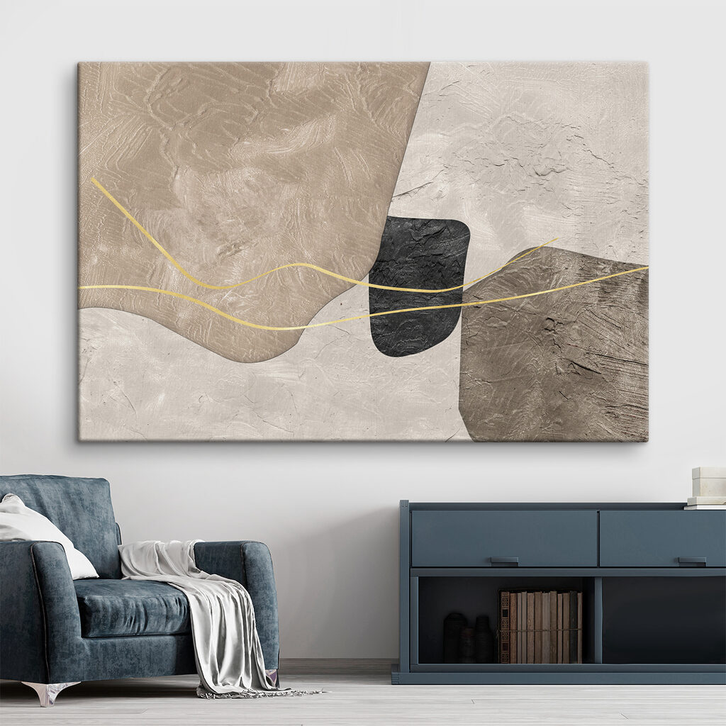 Gouden draden over vlakken — interieur 3