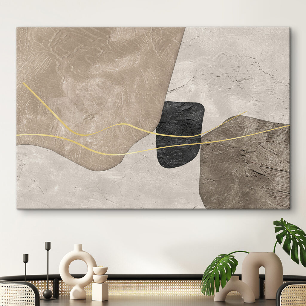 Gouden draden over vlakken — interieur 4