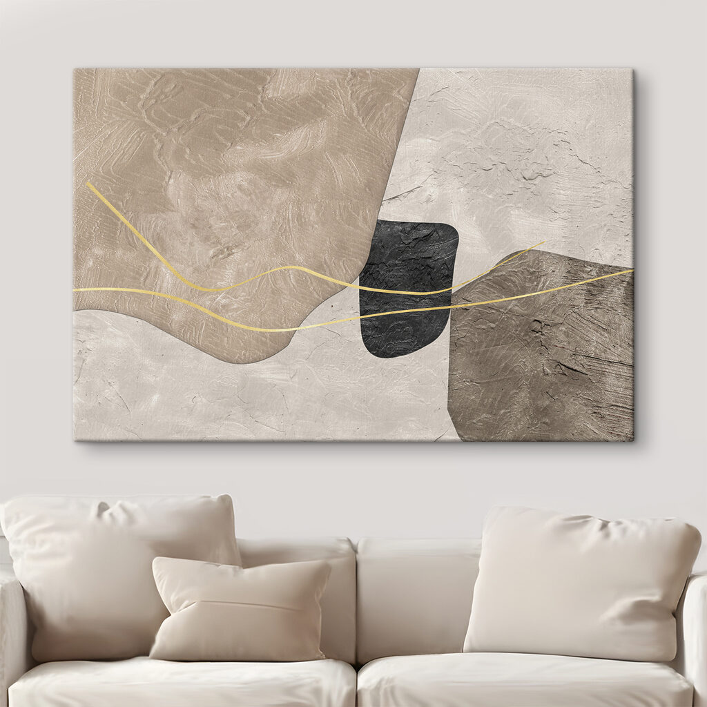 Gouden draden over vlakken — interieur 1