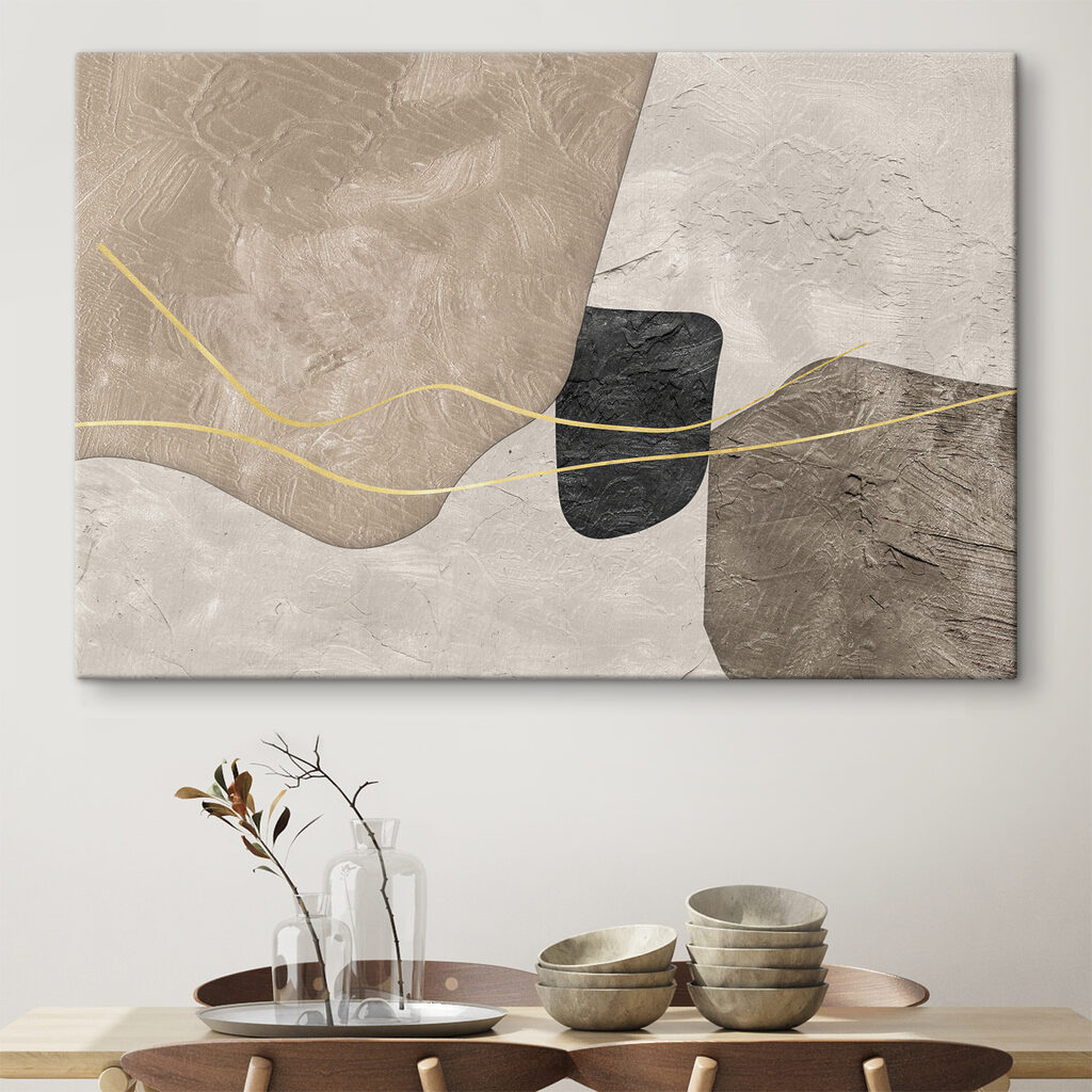 Gouden draden over vlakken — interieur 5