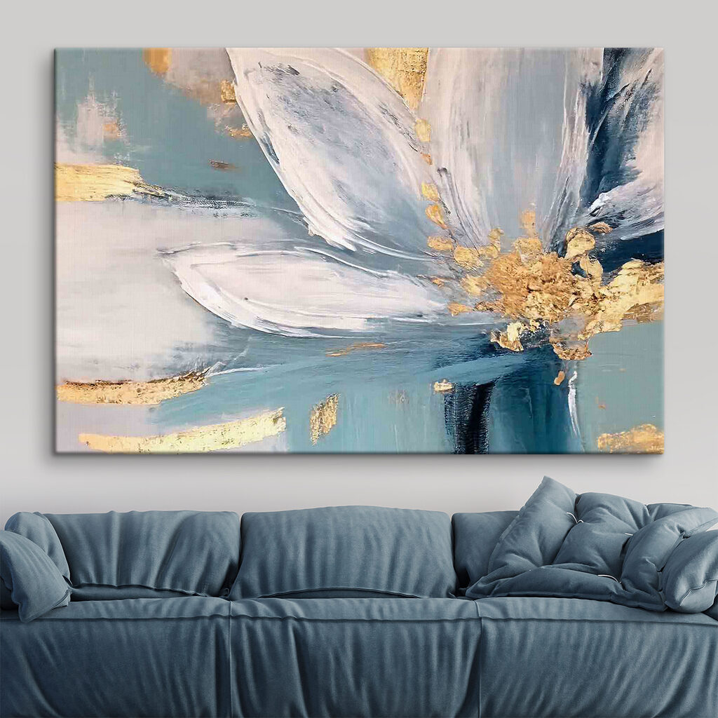 Witte bloei met goud — interieur 1
