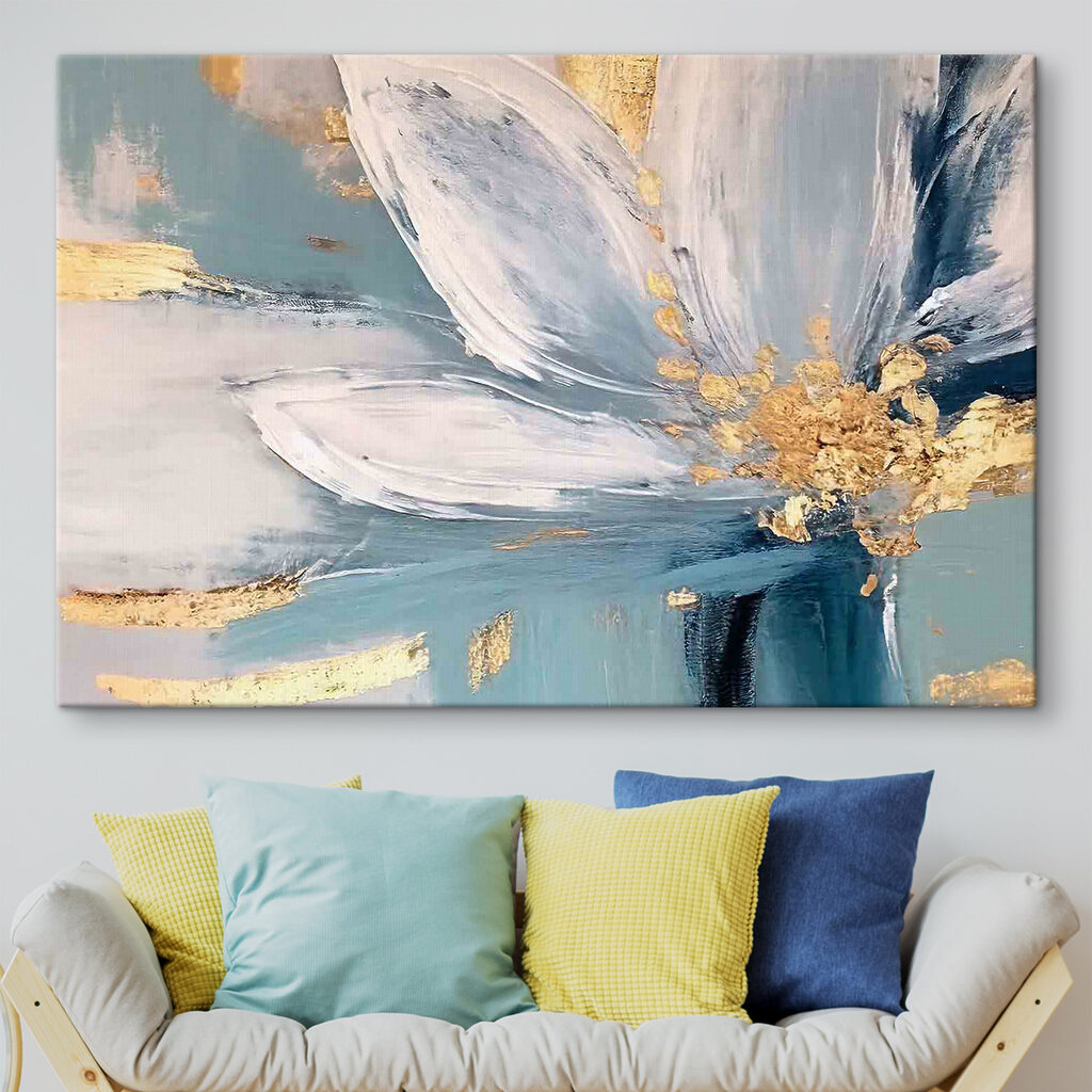 Witte bloei met goud — interieur 3