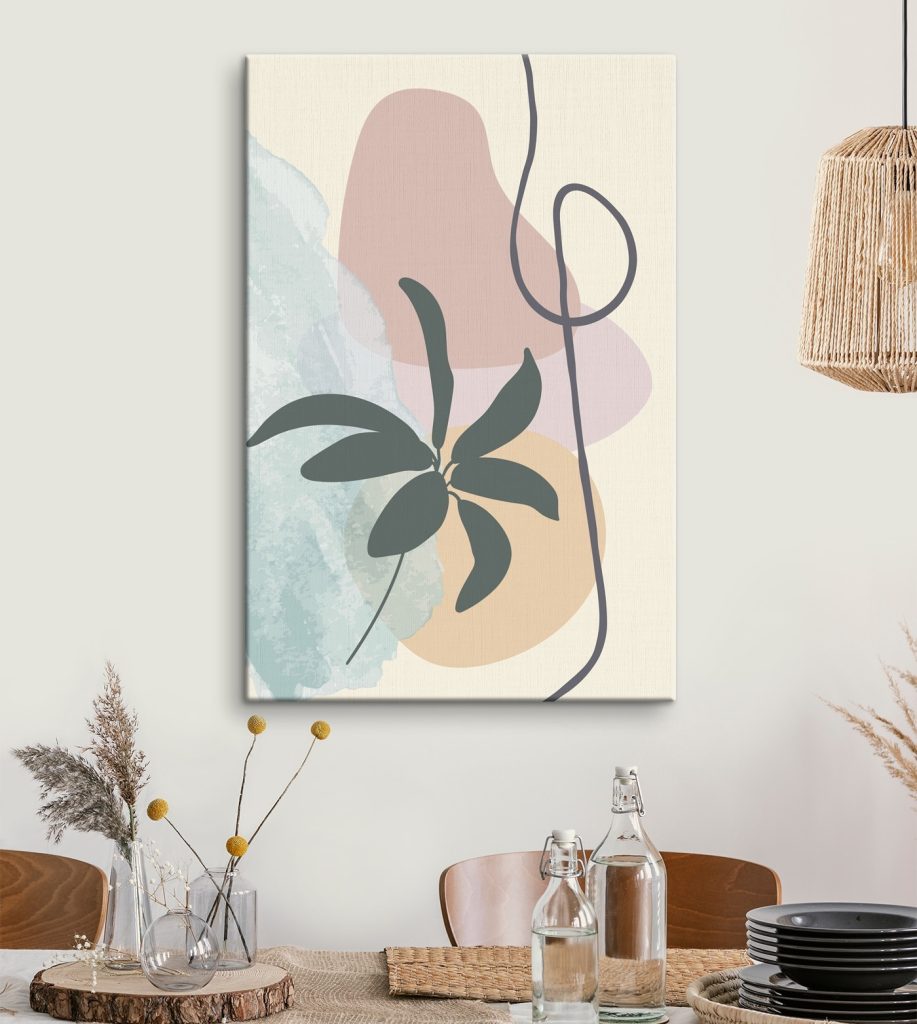 Een takje in pastelvlakken — interieur 3