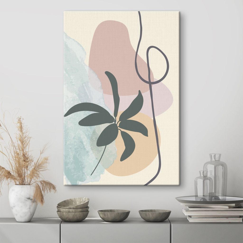 Een takje in pastelvlakken — interieur 1