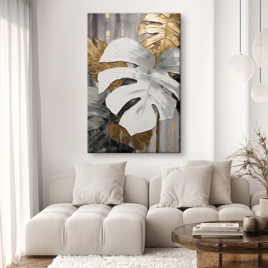 Wit blad met goudnerven — interieur 2