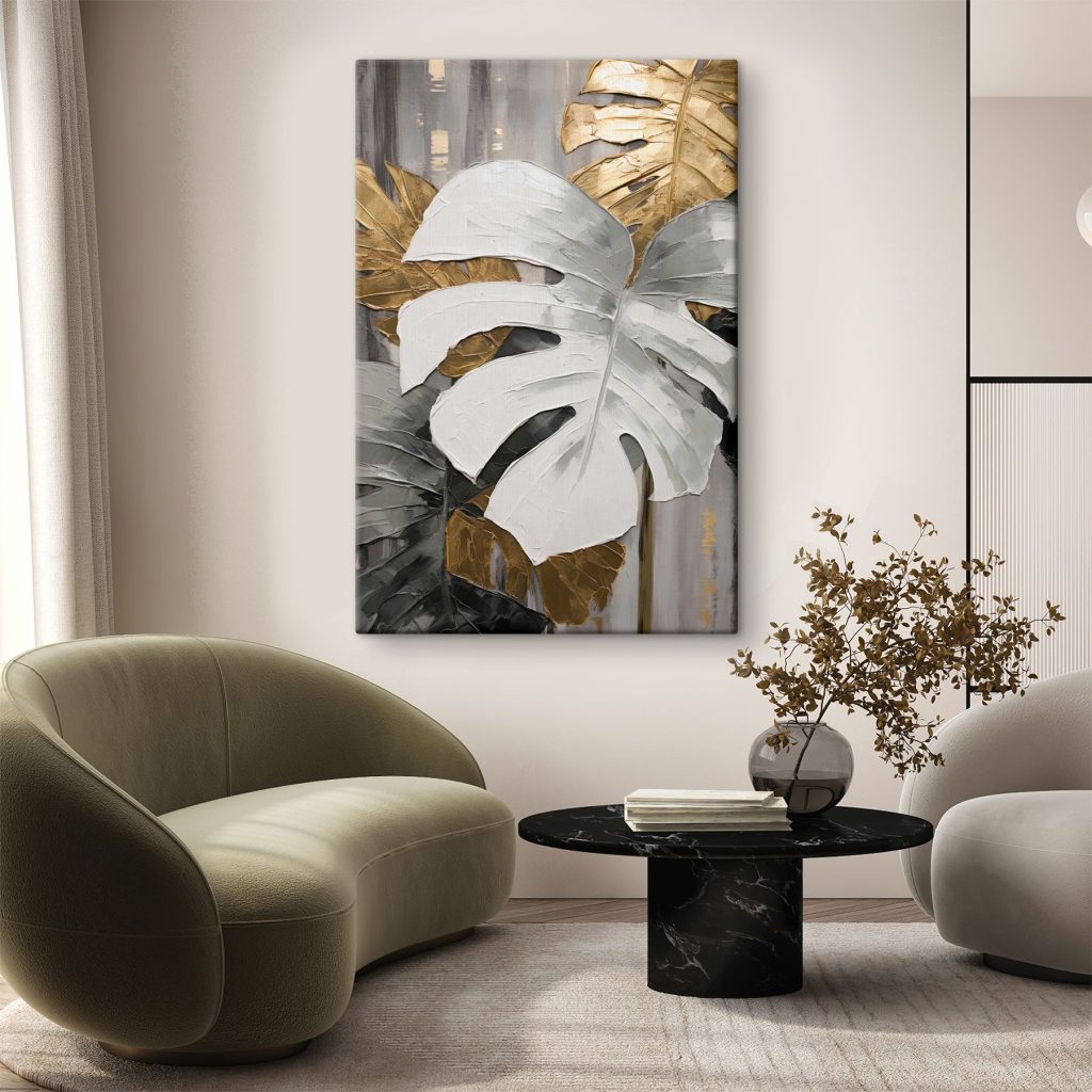 Wit blad met goudnerven — interieur 3