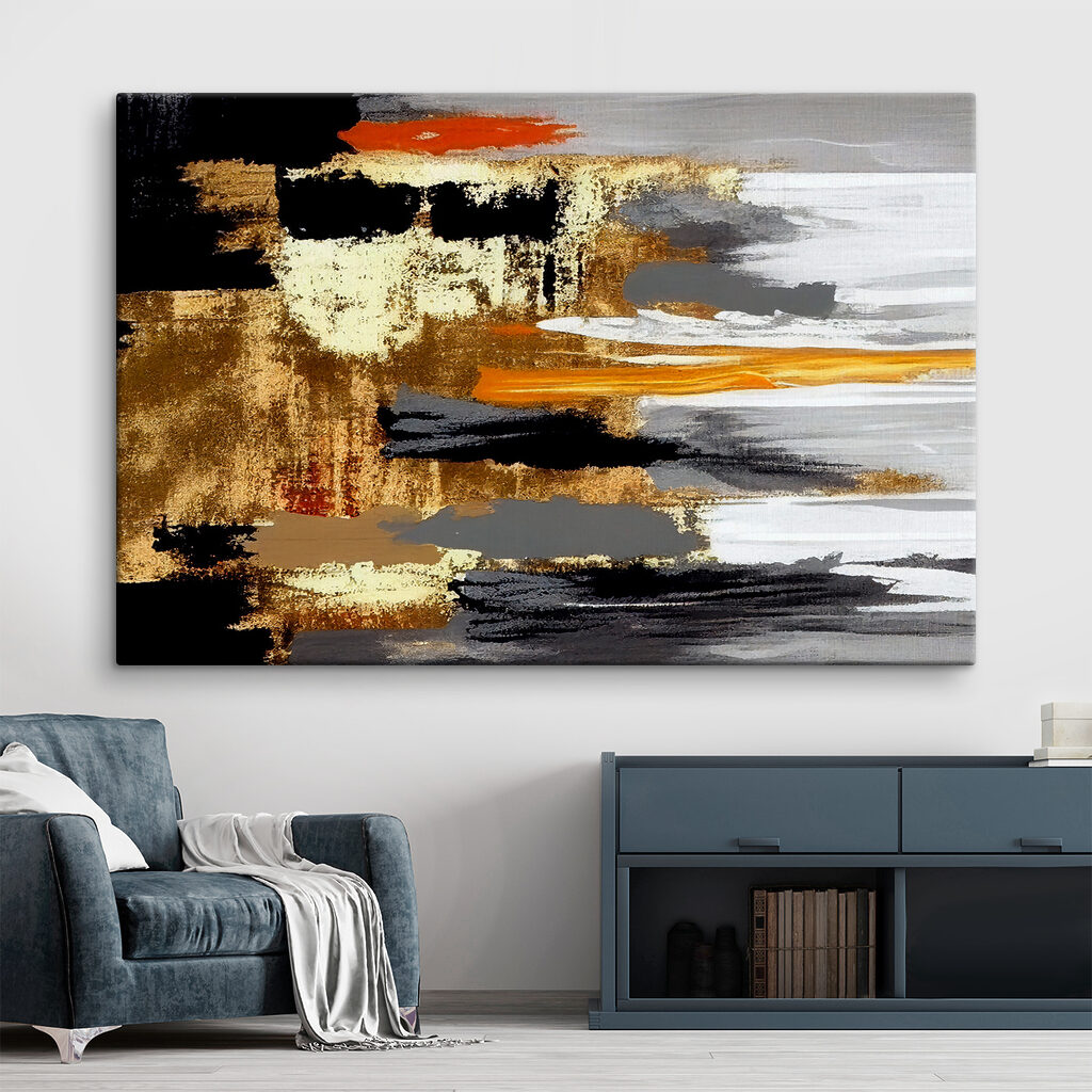 Gouden streken tussen zwart-wit — interieur 1