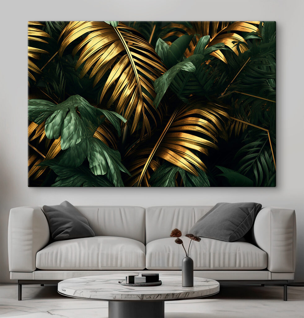 Palmen in gouden schaduw — interieur 1