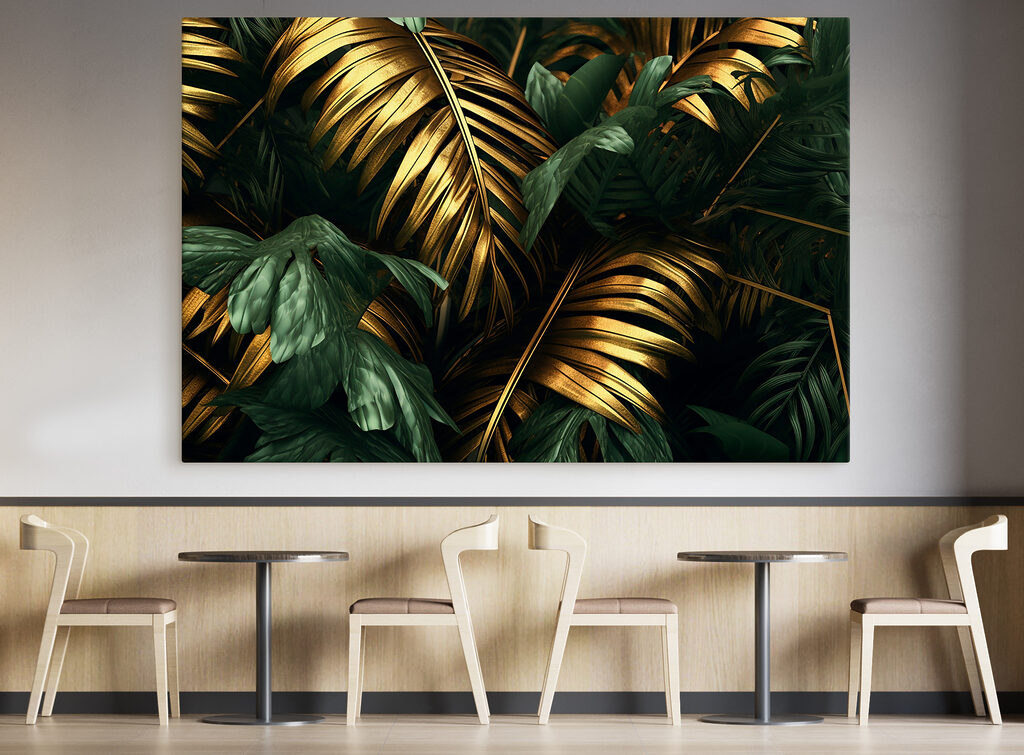 Palmen in gouden schaduw — interieur 3