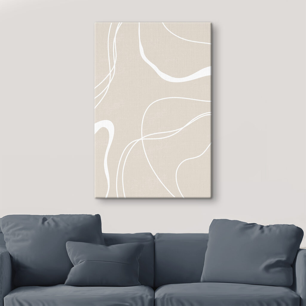 Witte lijnen op zandtinten — interieur 2