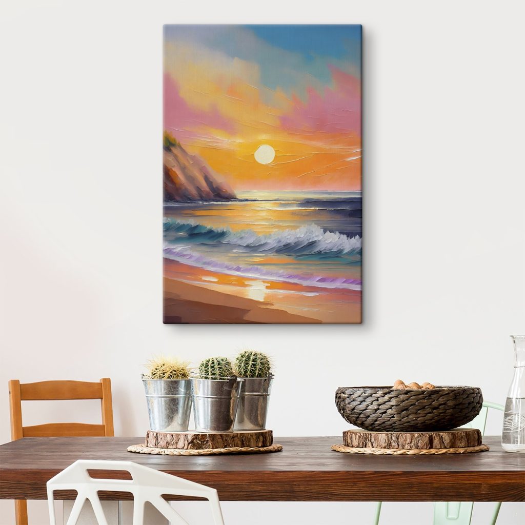 Avondgolven langs de rotsen — interieur 2