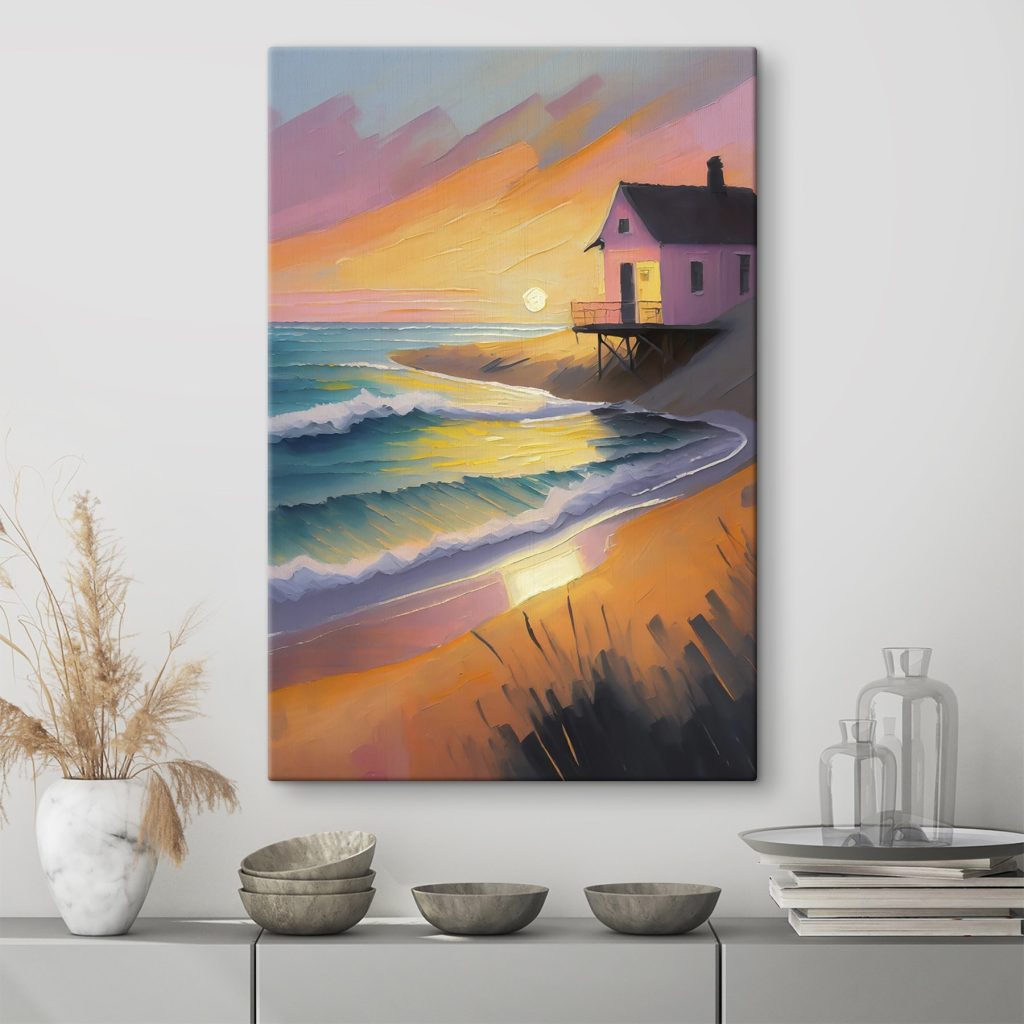 Een huisje boven branding — interieur 1