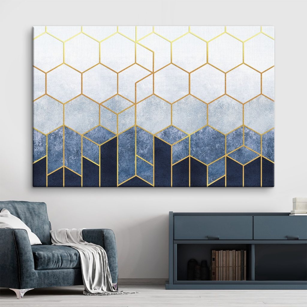 Zeshoeken in kleurverloop — interieur 2