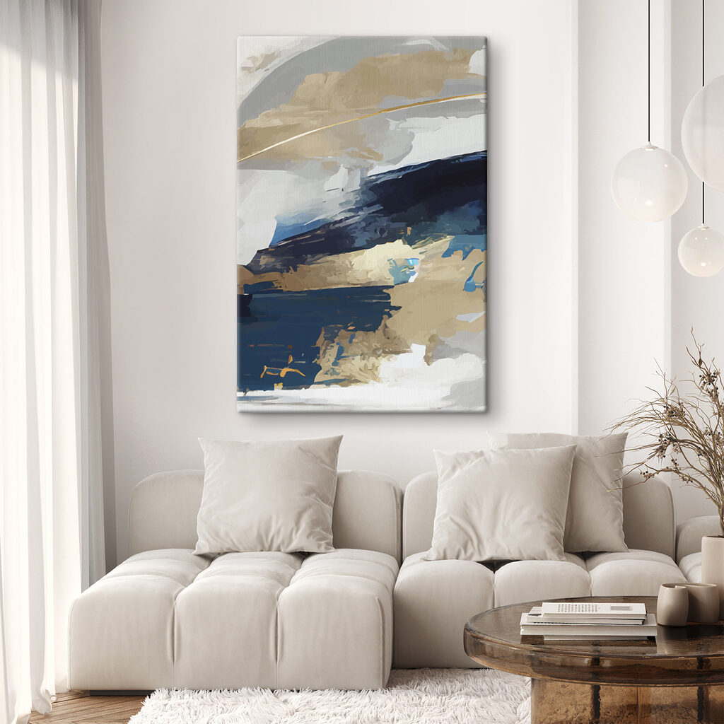 Blauw tussen gouden penseelsporen — interieur 2
