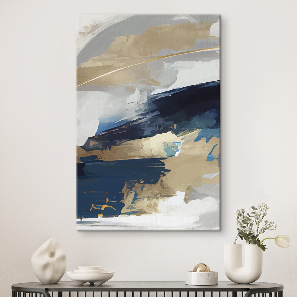 Blauw tussen gouden penseelsporen — interieur 1