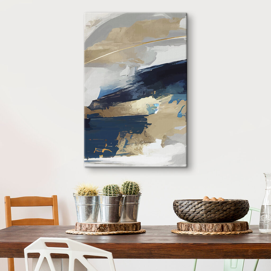 Blauw tussen gouden penseelsporen — interieur 3