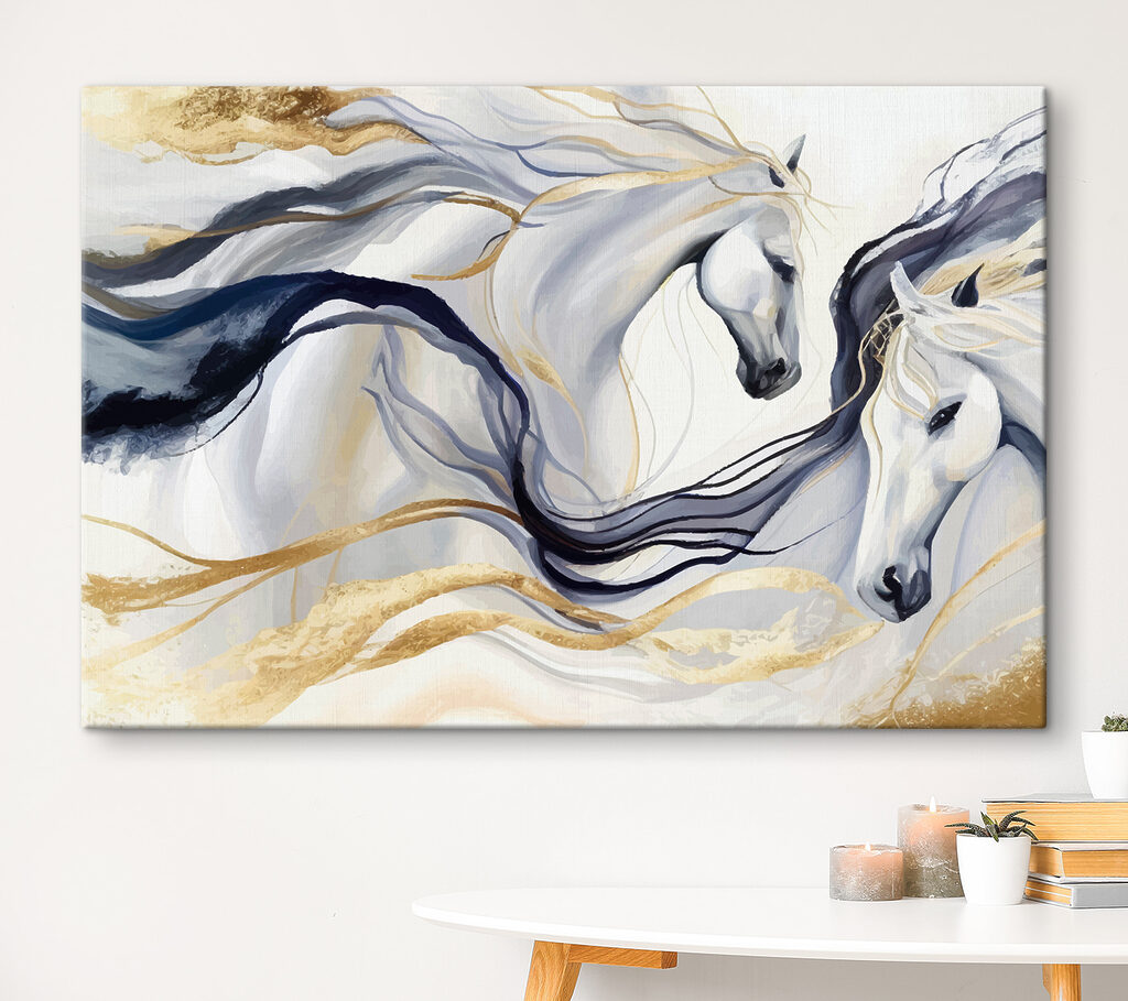 Paarden uit golvende lijnen — interieur 1