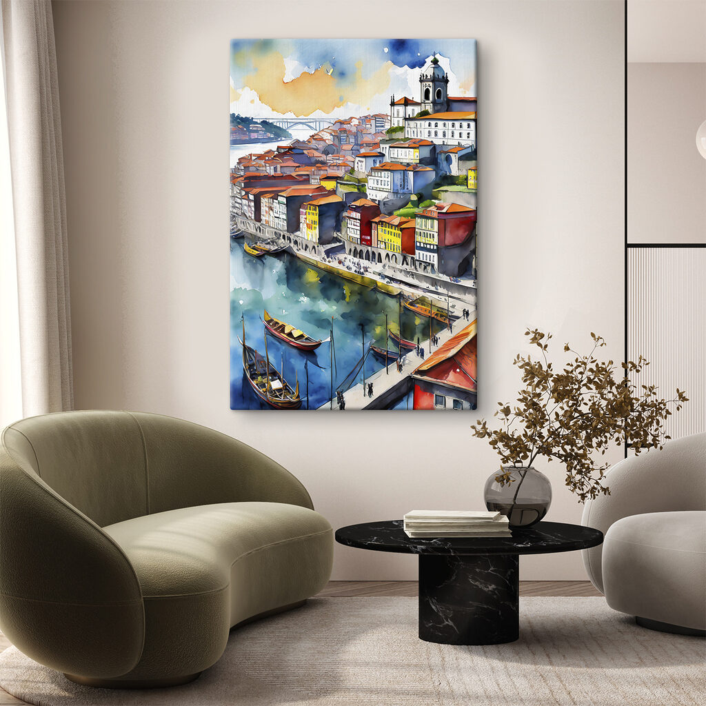 Stad langs kabbelend water — interieur 1