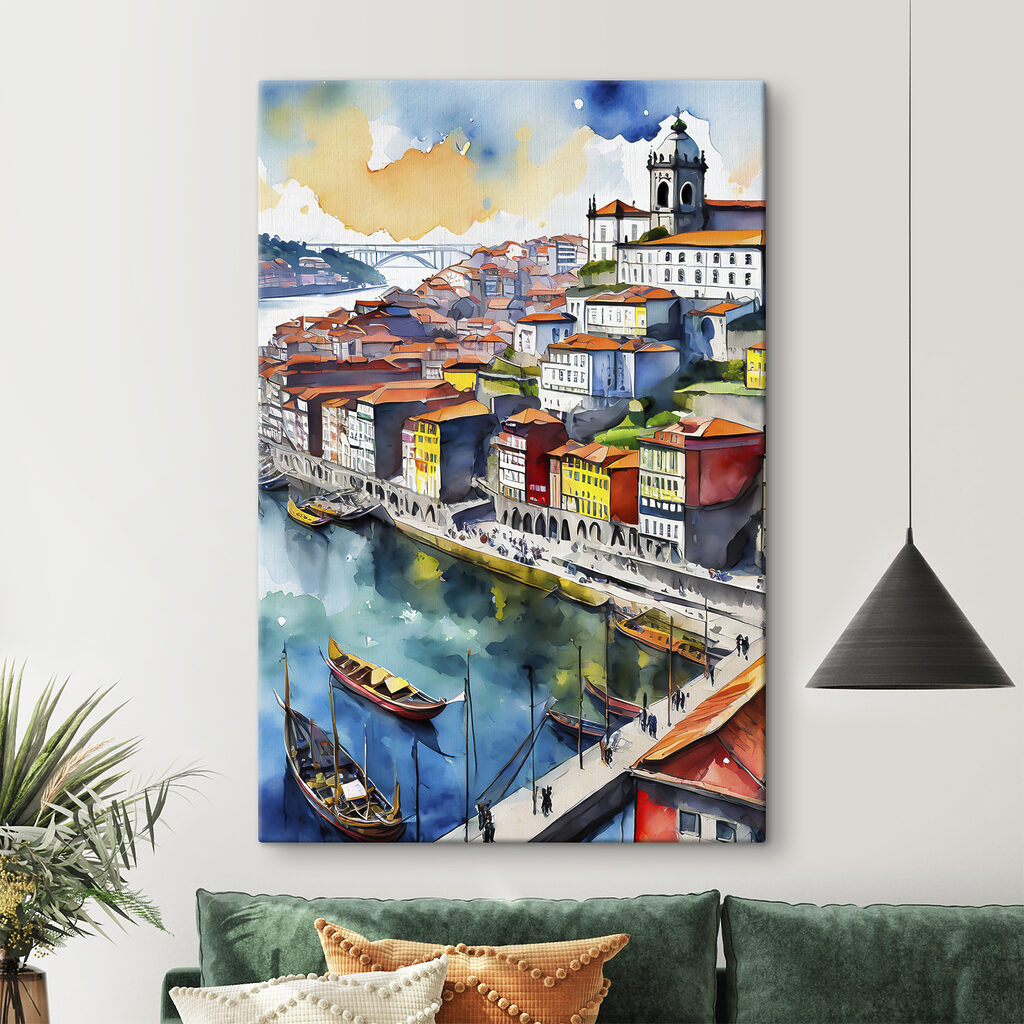 Stad langs kabbelend water — interieur 2
