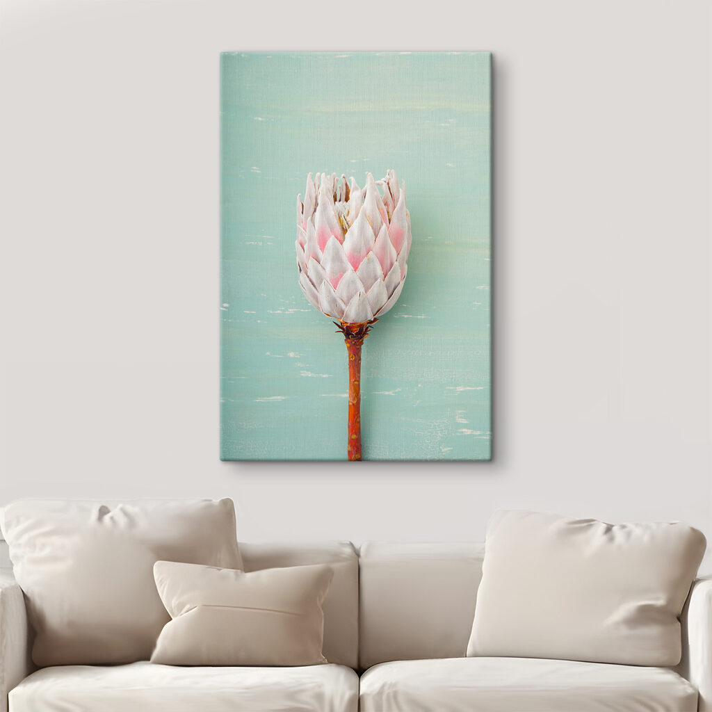 Een knop op muntgroen — interieur 1