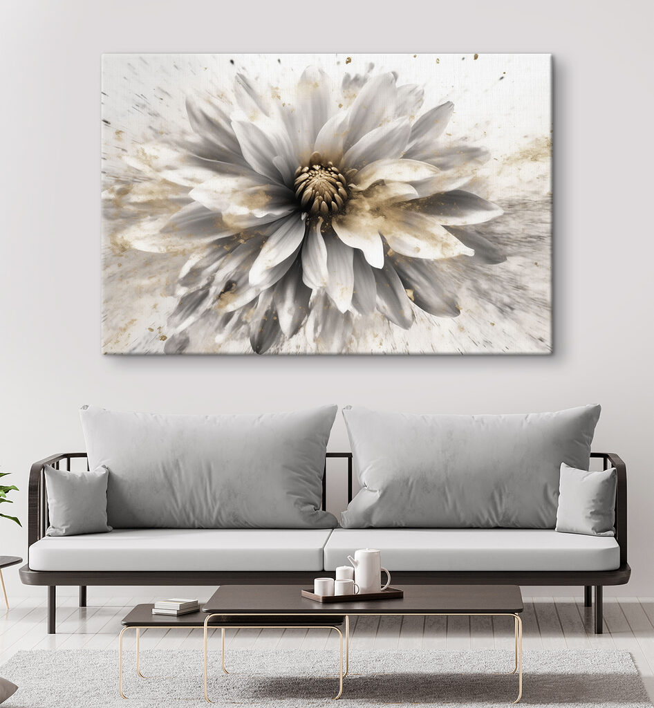 Een witte bloem straalt — interieur 2