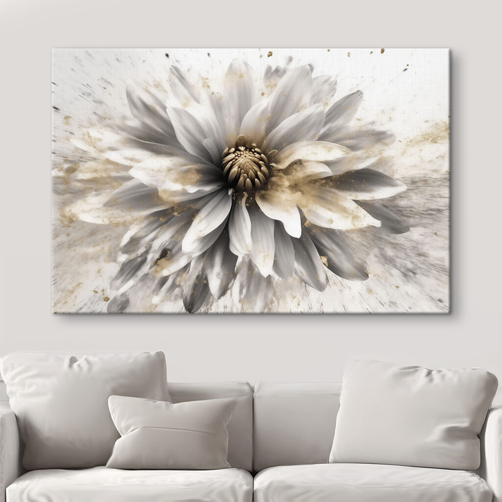 Een witte bloem straalt — interieur 3
