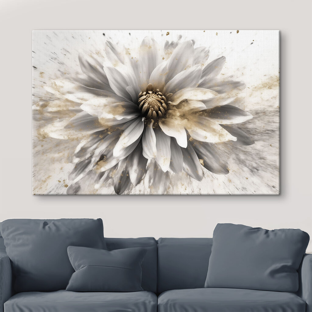 Een witte bloem straalt — interieur 1