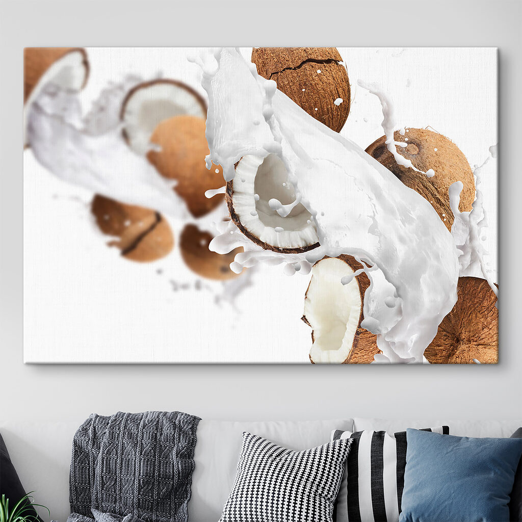 Kokos in witte spatten — interieur 2