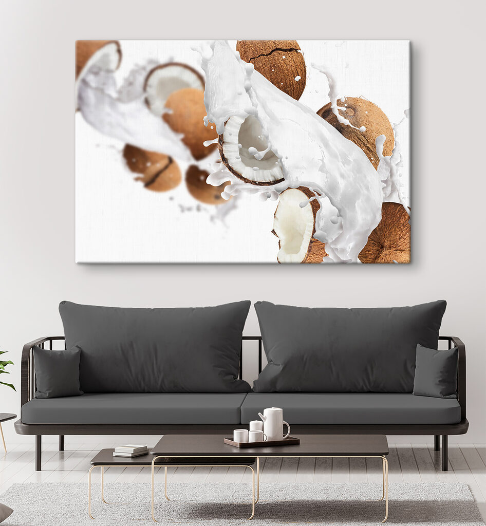 Kokos in witte spatten — interieur 3