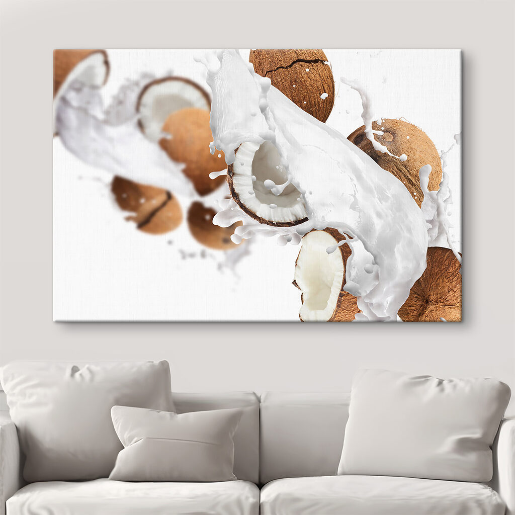 Kokos in witte spatten — interieur 1
