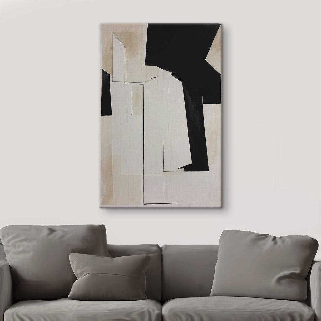 Zwart breekt door crème — interieur 3