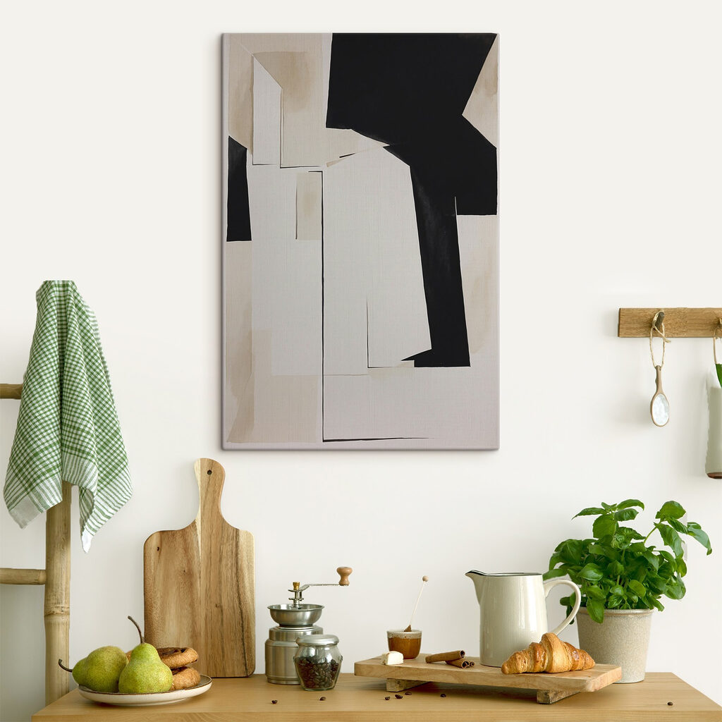 Zwart breekt door crème — interieur 4