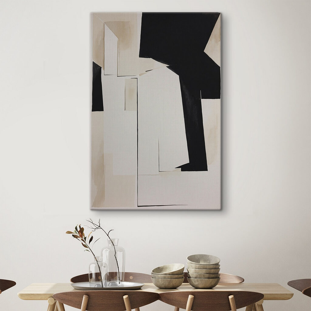 Zwart breekt door crème — interieur 5