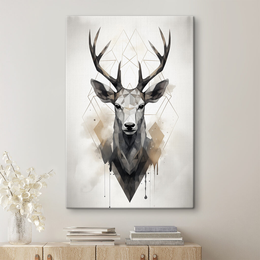 Hert tussen fijne driehoeken — interieur 2