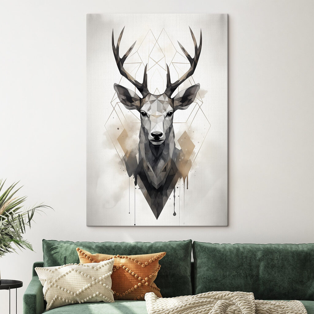 Hert tussen fijne driehoeken — interieur 4
