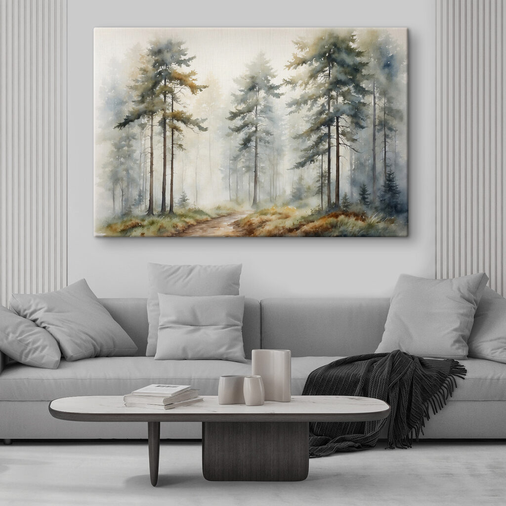 Open plek vol nevel — interieur 1