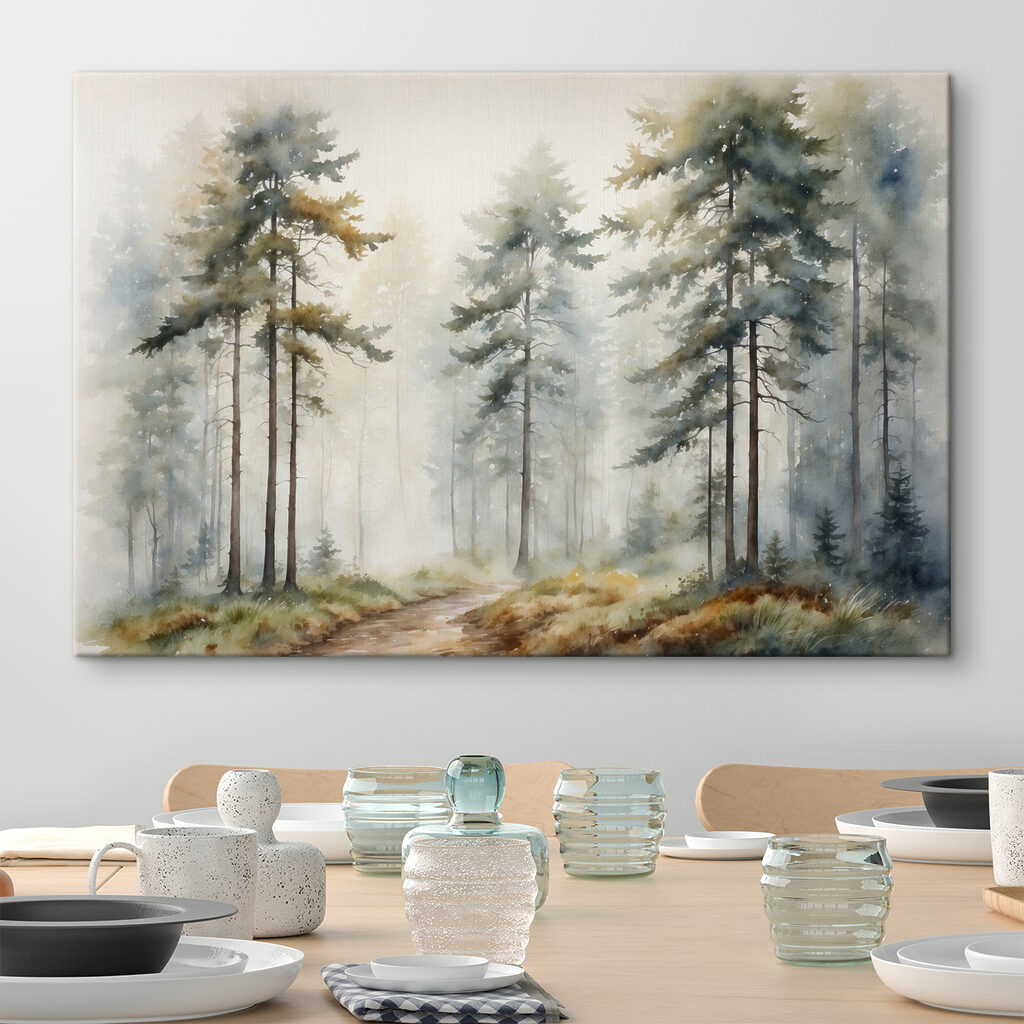 Open plek vol nevel — interieur 3