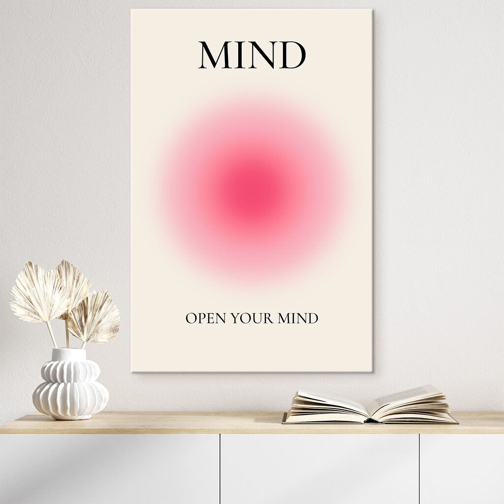 Roze gloed met woorden — interieur 1