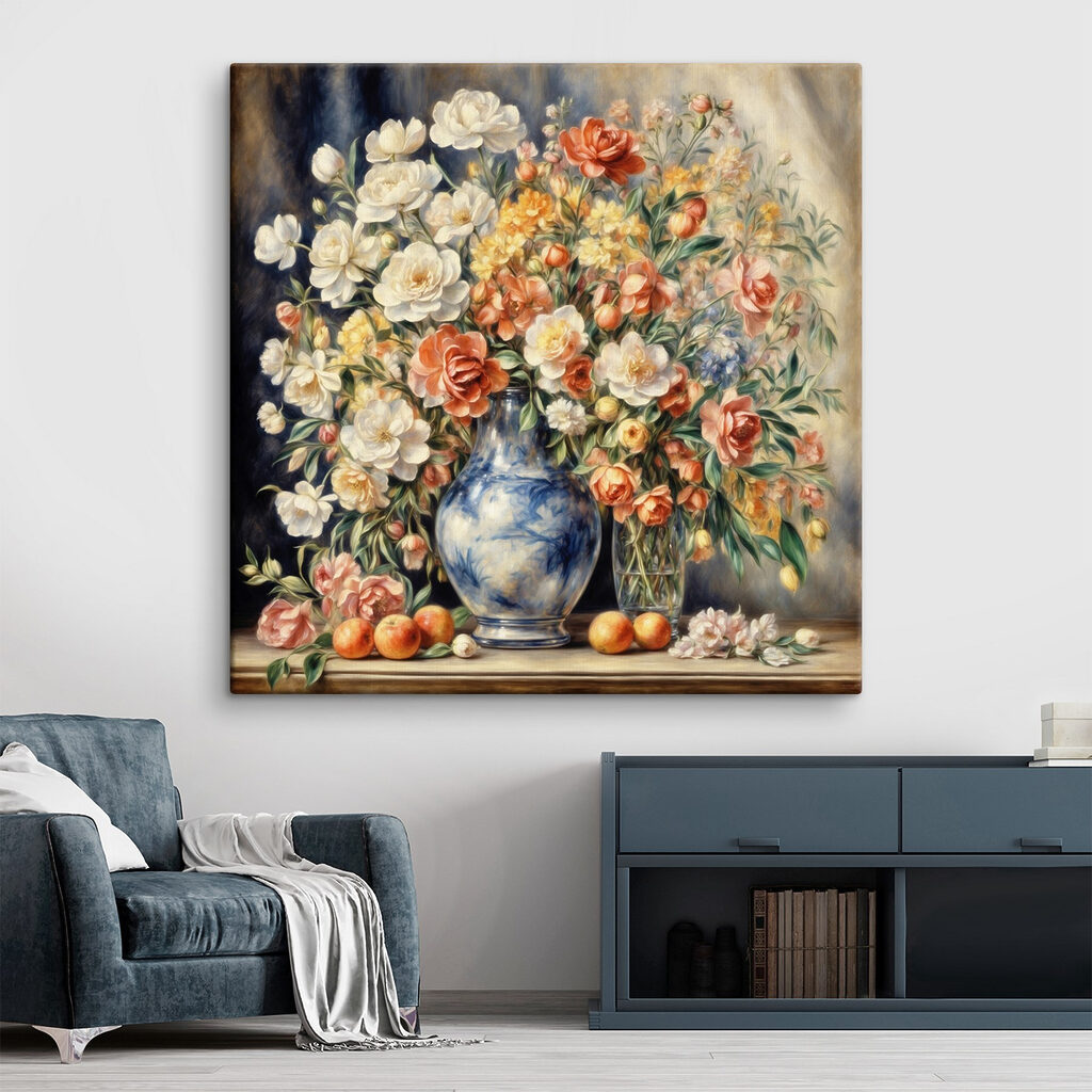 Groot boeket, warme kleuren — interieur 4