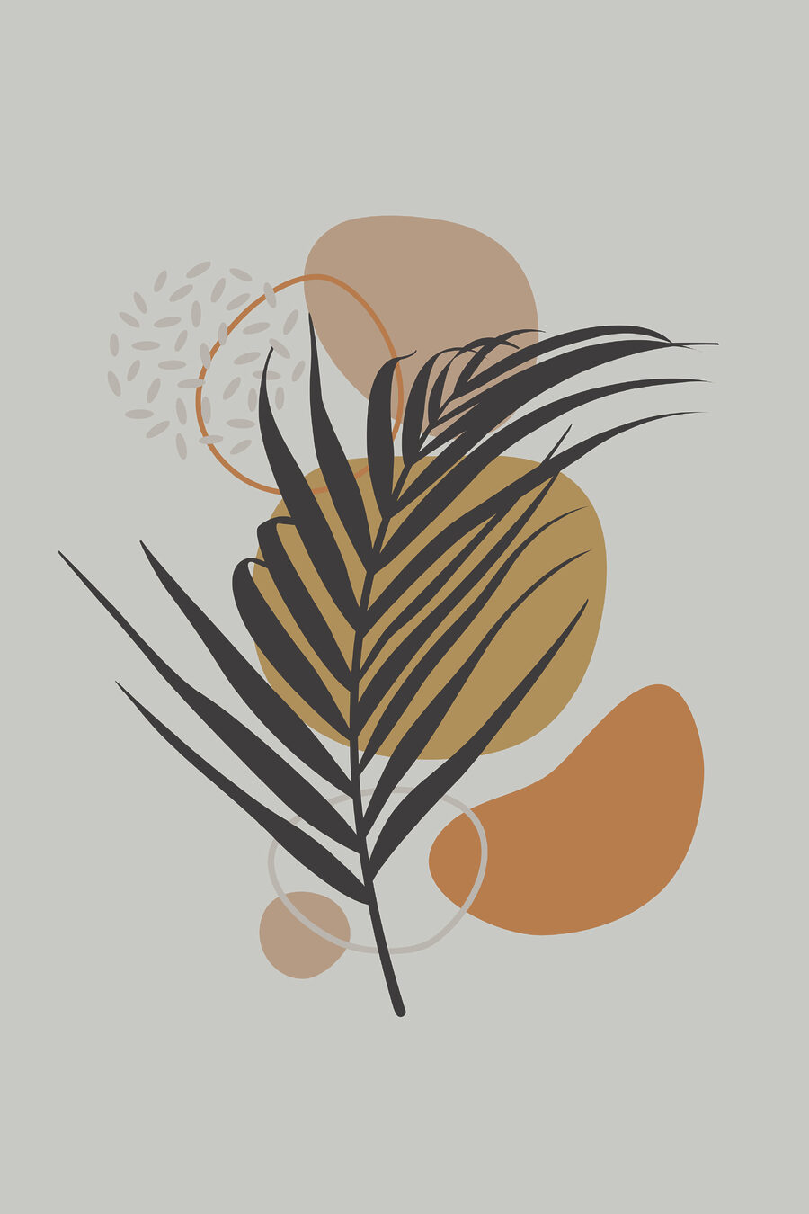 Donker blad ontmoet rondingen — volledig ontwerp