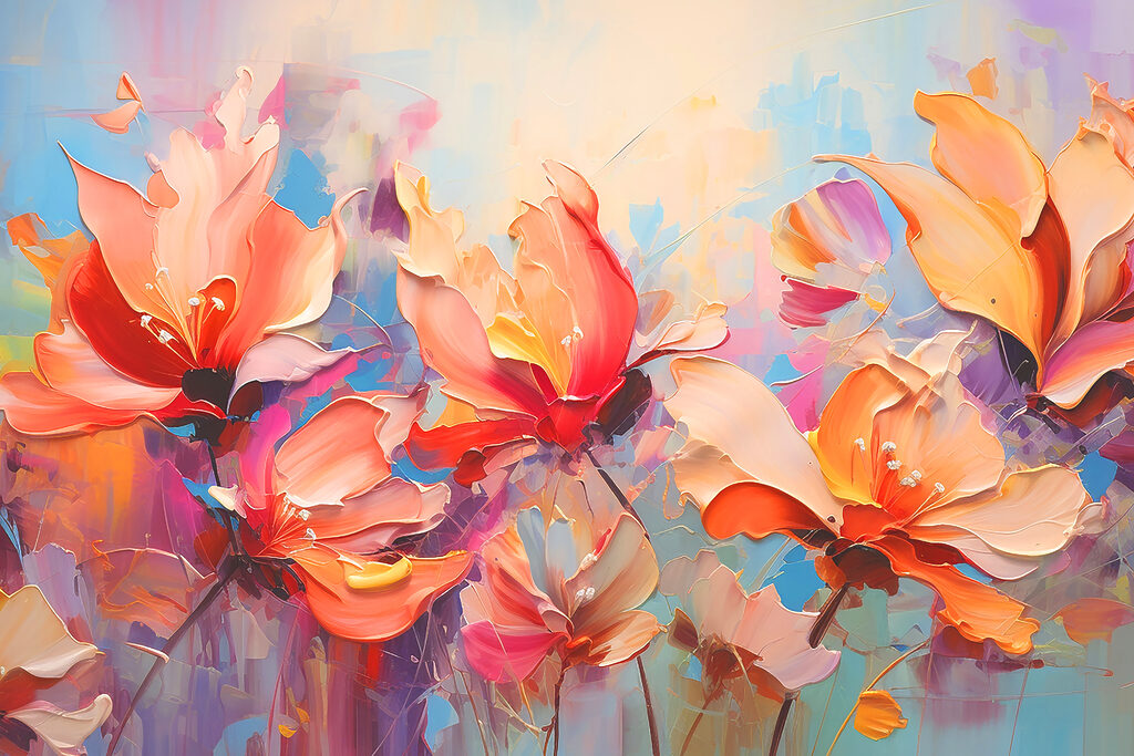 Bloemen vangen de zomer — volledig ontwerp
