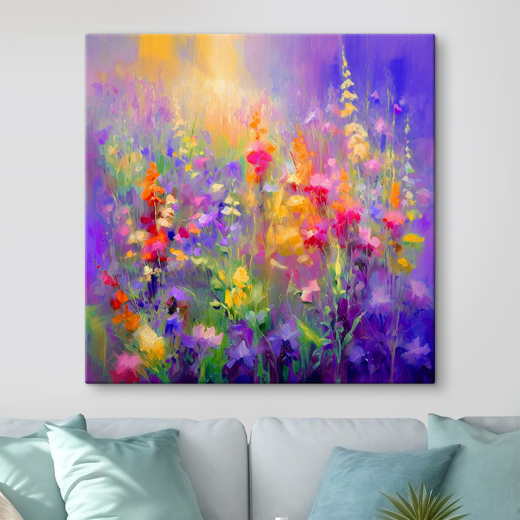 Veldbloemen in felle verf — interieur 1