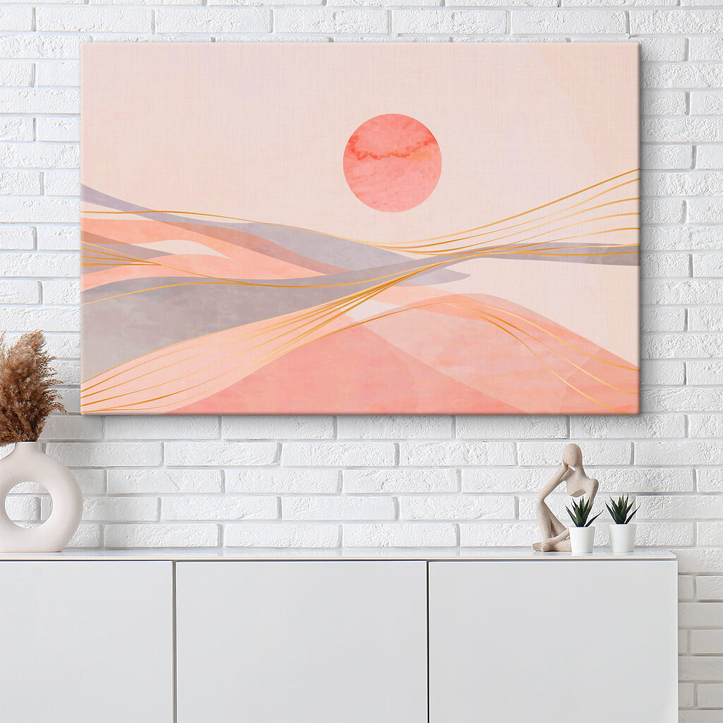 Roze zon boven zand — interieur 3
