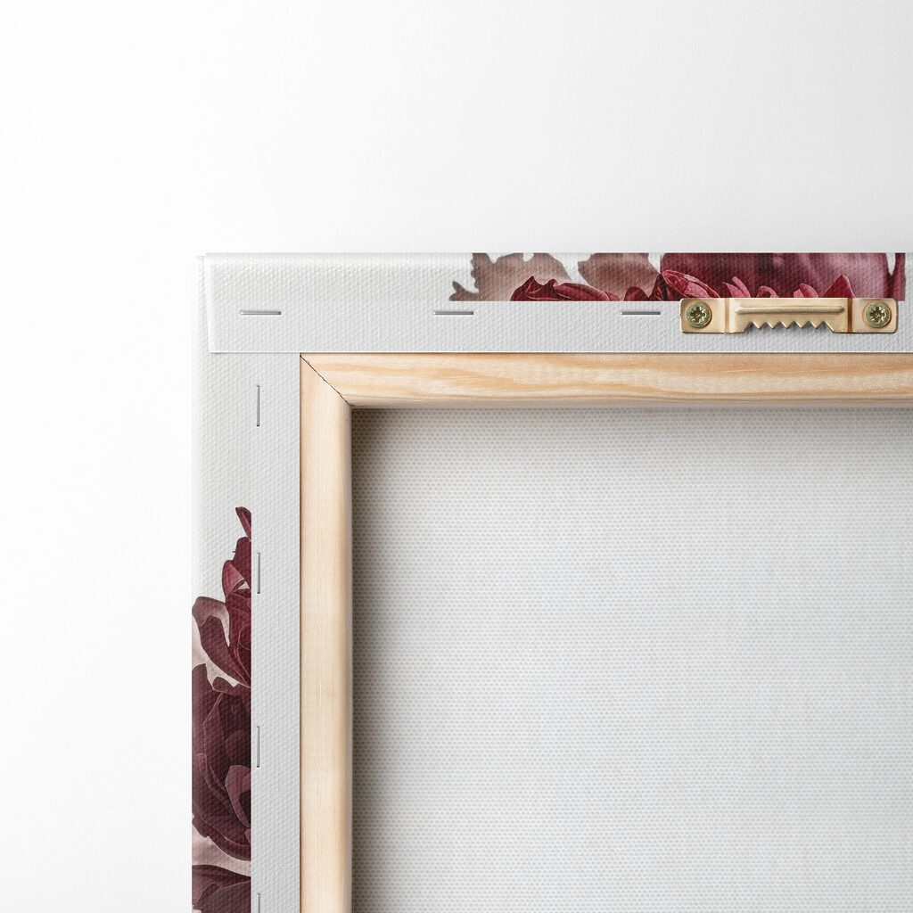 Pioenrozen rusten in glas — achterkant