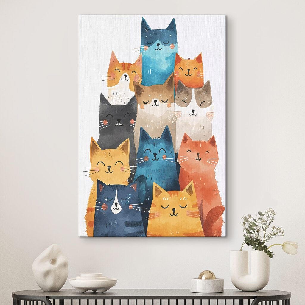 Katten bouwen een toren — interieur 3
