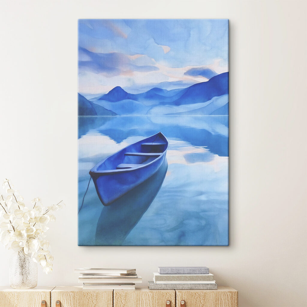 Bootje tussen blauwe bergen — interieur 1