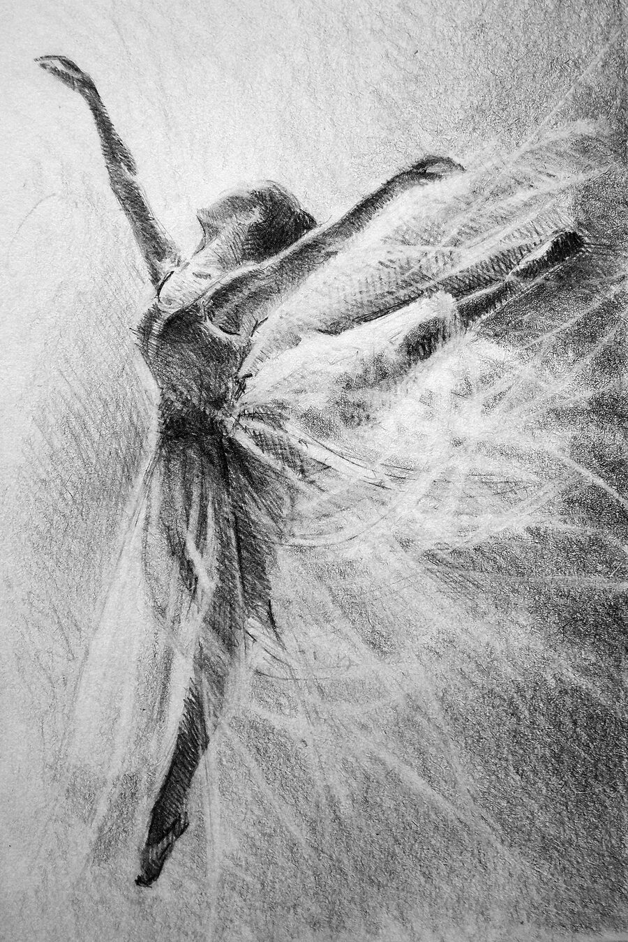 Ballet in fijne grijstinten — volledig ontwerp