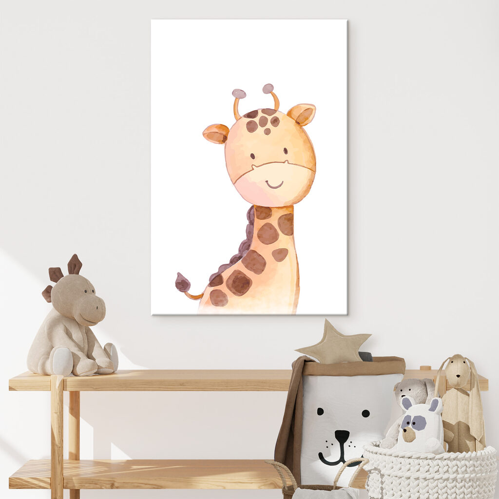 Een giraffe glimlacht zacht — interieur 2